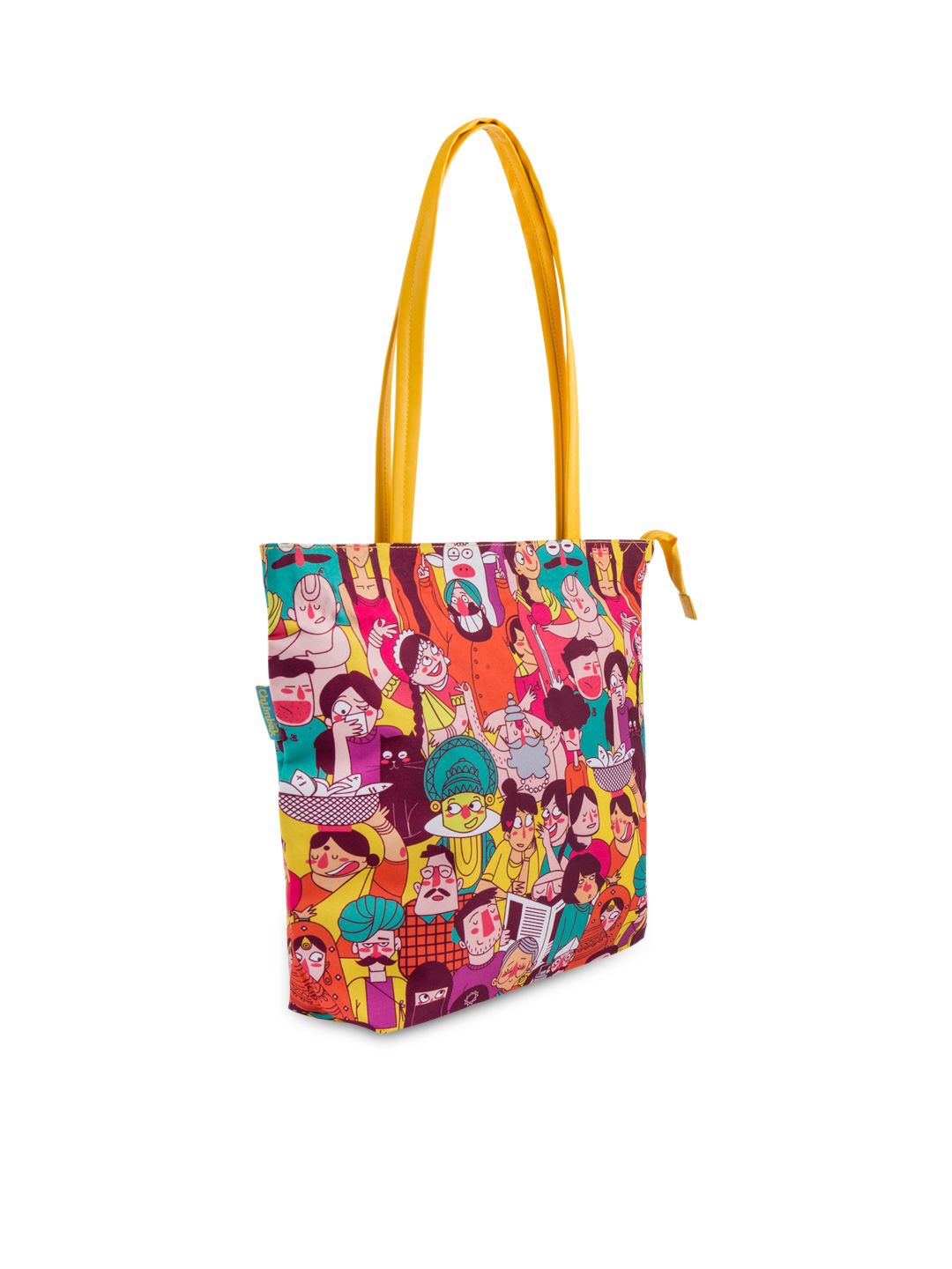 TEAL BY CHUMBAK Multicoloured Printed Tote Bag