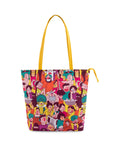TEAL BY CHUMBAK Multicoloured Printed Tote Bag