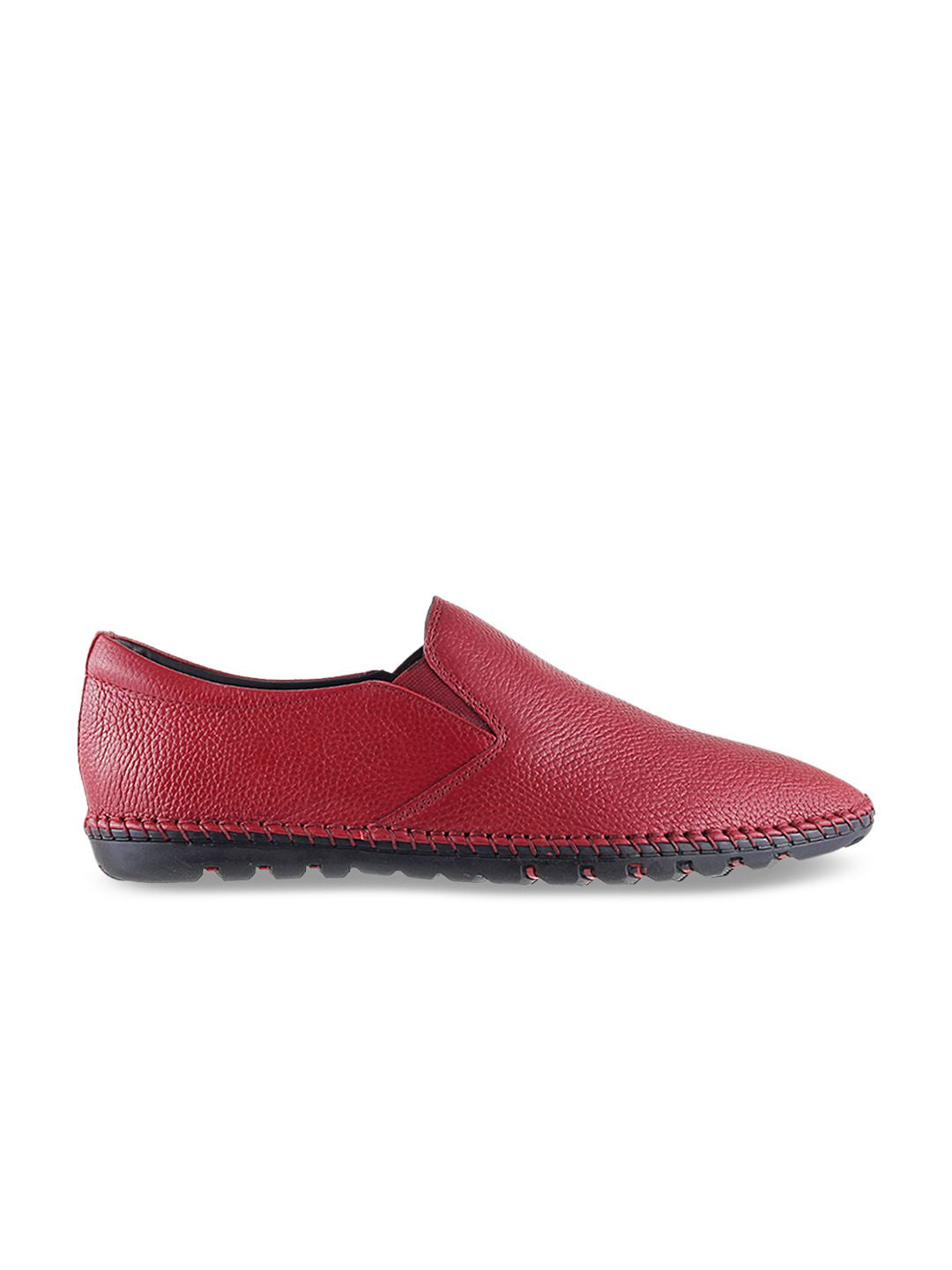 Mochi Men Red Casual Slip-Ons