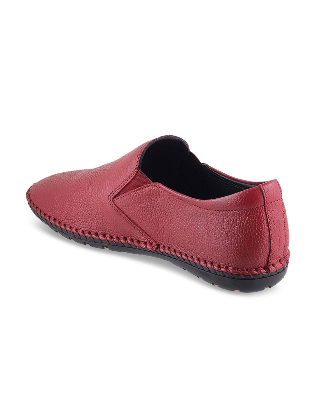 Mochi Men Red Casual Slip-Ons