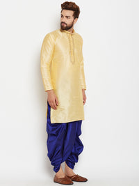 SOJANYA Kurta A-Line Design Tenunan Kuning Lelaki