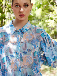 STREET 9 Abstract Printed Comfort Fit Casual Shirt