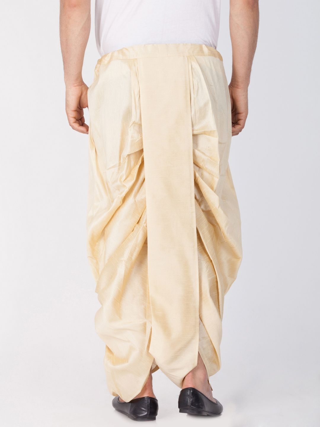 VASTRAMAY Men Beige Solid Dhoti Pants