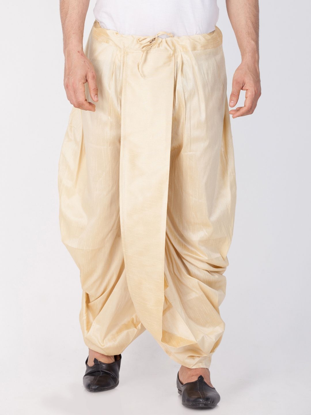 VASTRAMAY Men Beige Solid Dhoti Pants