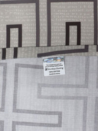 BOMBAY DYEING Reverie Grey Pure Cotton 300 TC King Bedsheet with 4 Pillow Covers