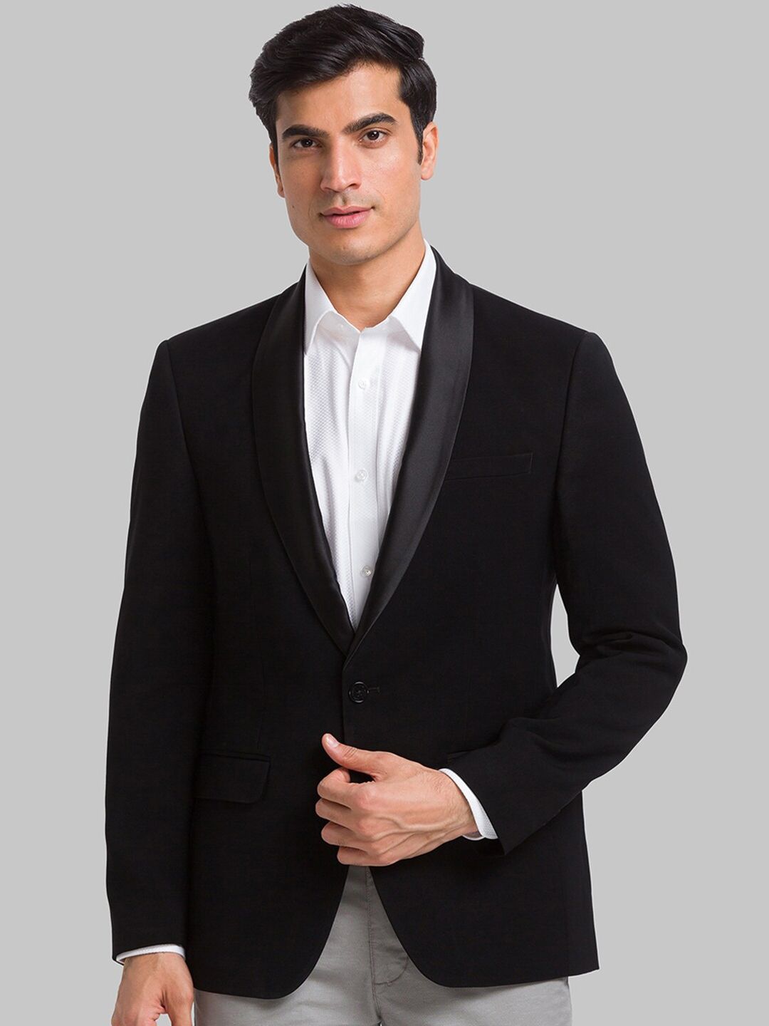 Park Avenue Super Slim-Fit Single-Breasted Blazer