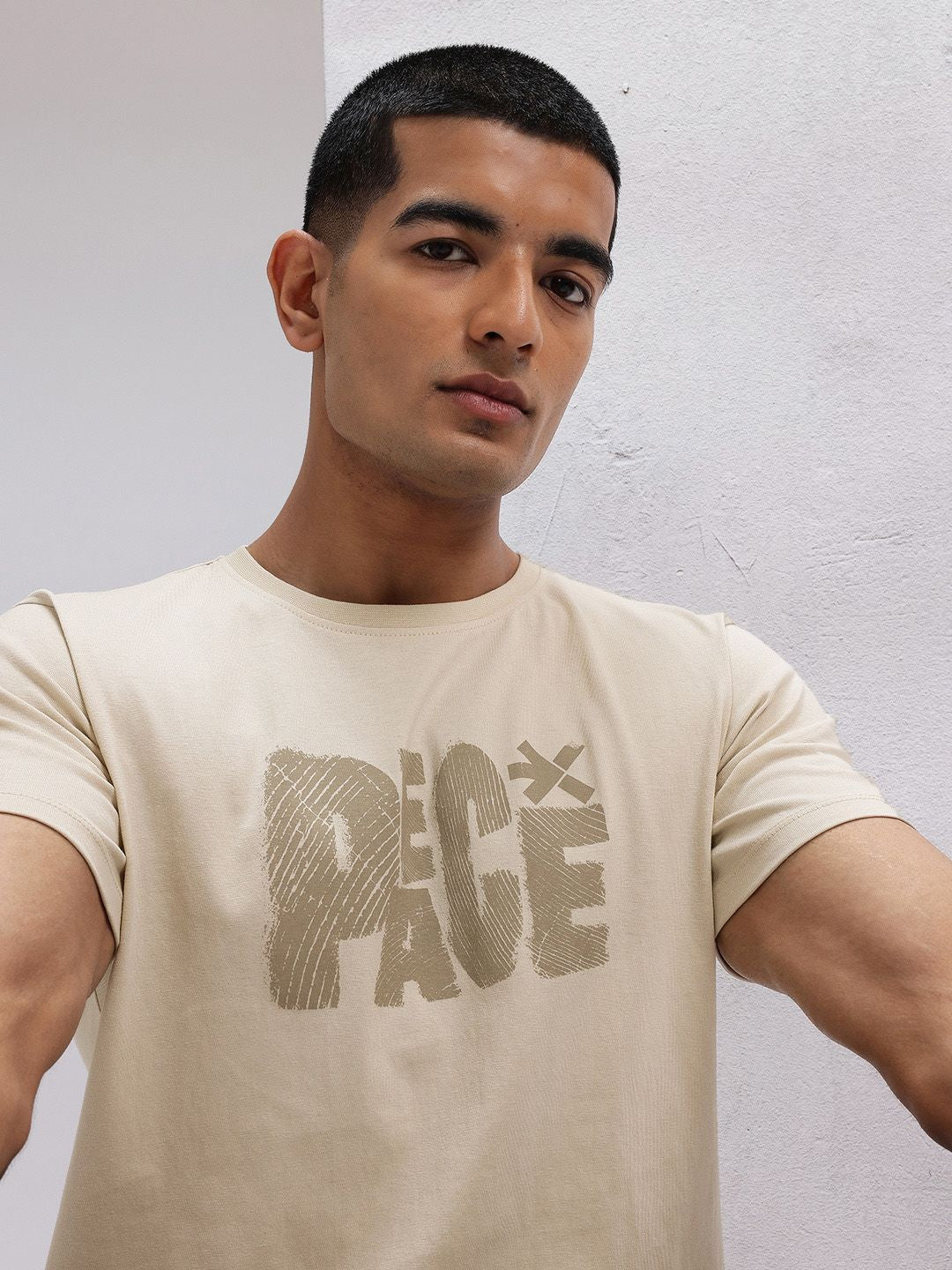 HRX by Hrithik Roshan Printed Pure Cotton Yoga T-shirt