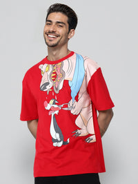 T-Shirt Boxy Garage Co yang dicetak