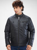 SPYKAR Men Solid Stand Collar Padded Jacket