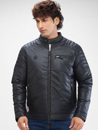 SPYKAR Men Solid Stand Collar Padded Jacket