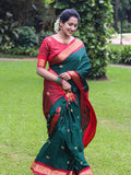 KALINI Ethnic Motif Woven Design Zari Banarasi Saree