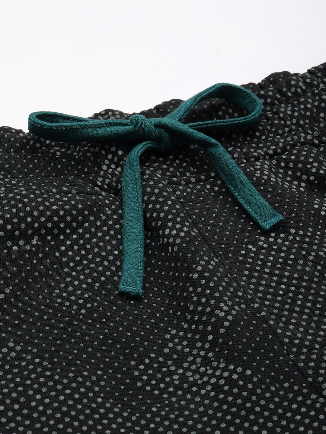 The Indian Garage Co Men Black and Grey Printed Slim Fit Joggers