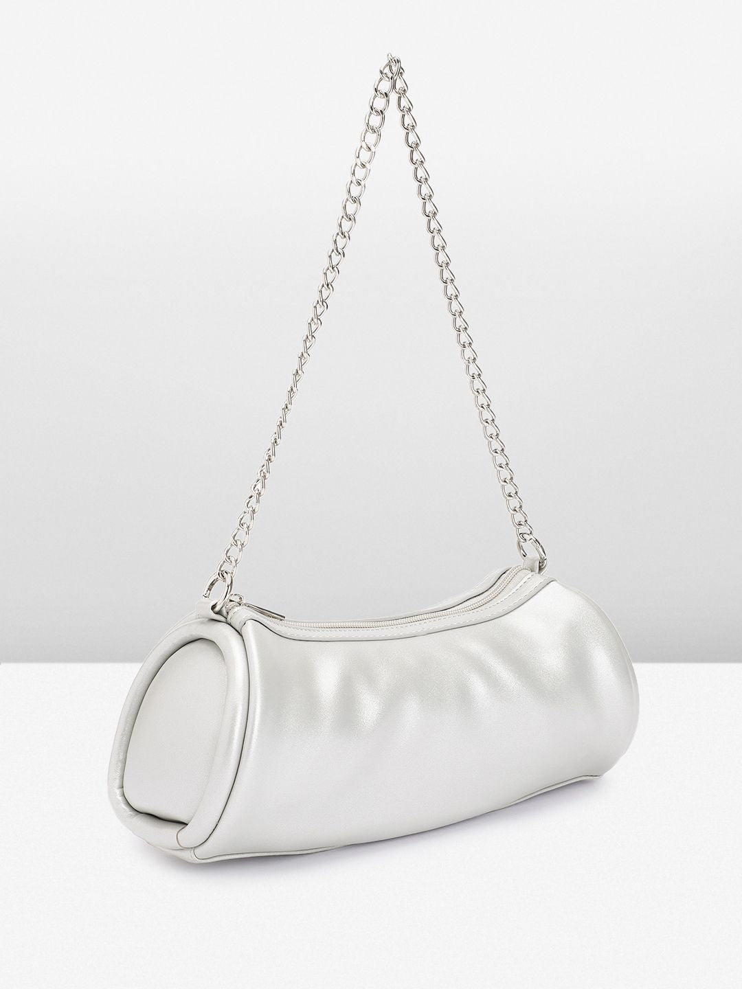 DressBerry Baguette Shoulder Bag with Chain Strap