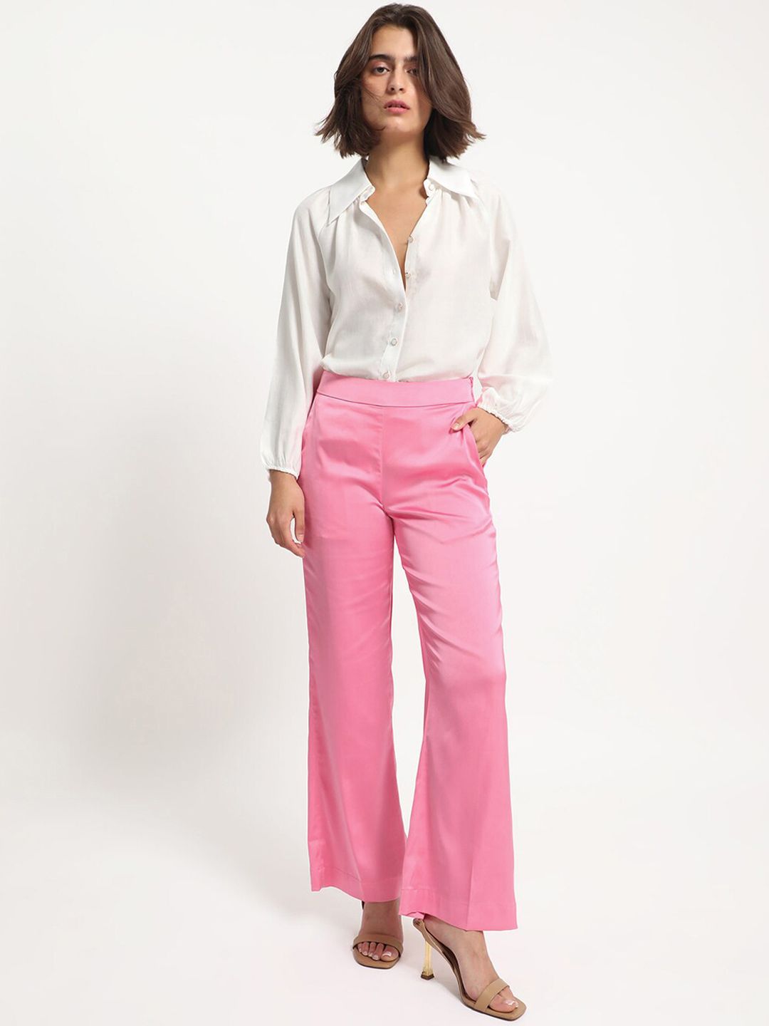 RAREISM Women High-Rise Parallel Trousers