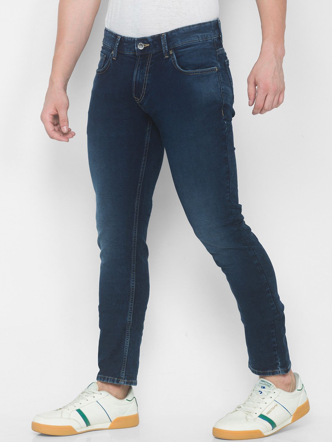 SPYKAR Men Blue Skinny Fit Low-Rise Jeans