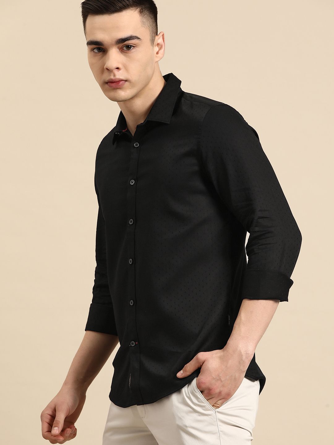 Being Human Slim Fit Pure Cotton Shirt