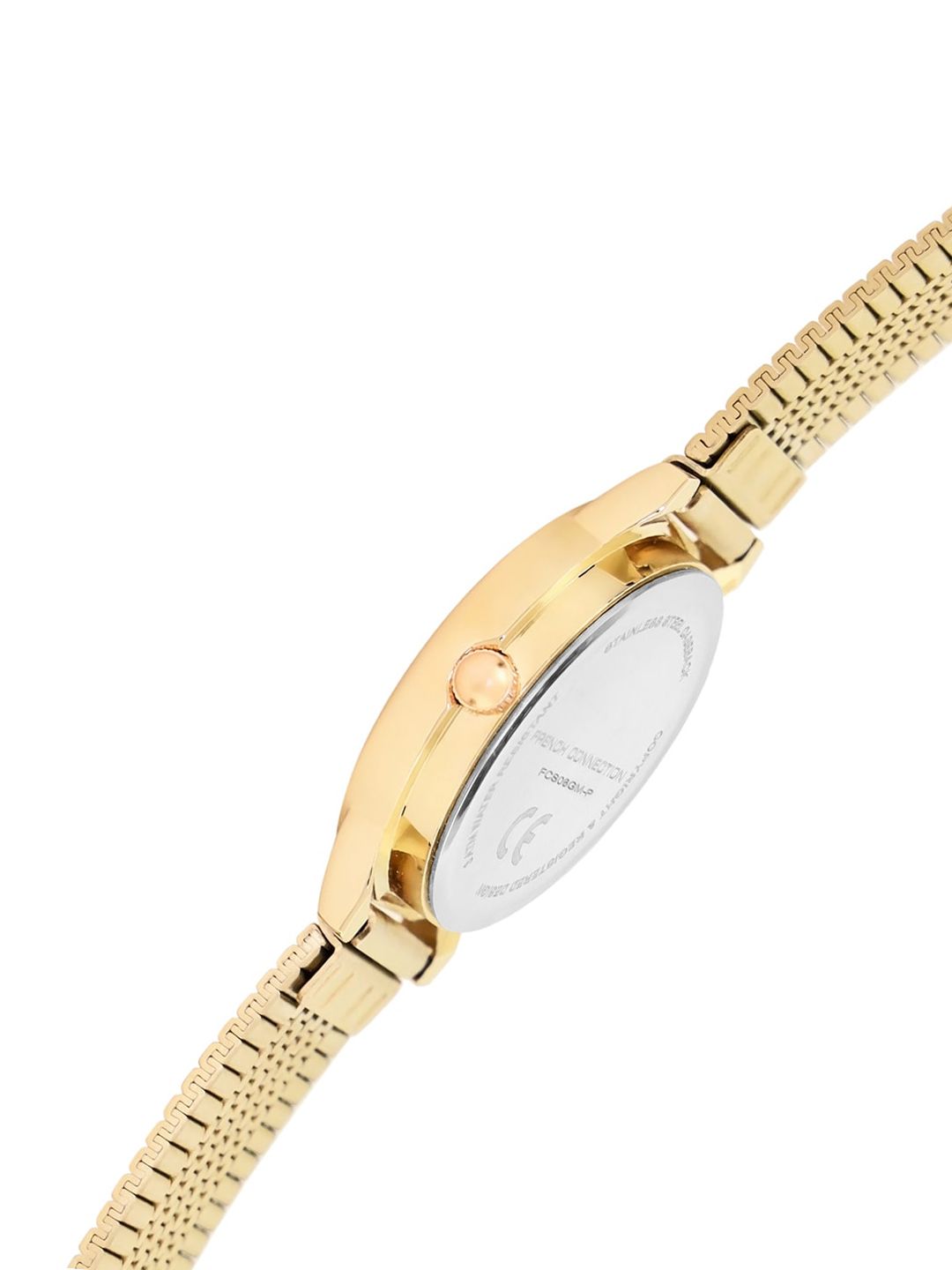 French Connection Women Dial & Bracelet Style Straps Round Analogue Watch FCS06GM-P