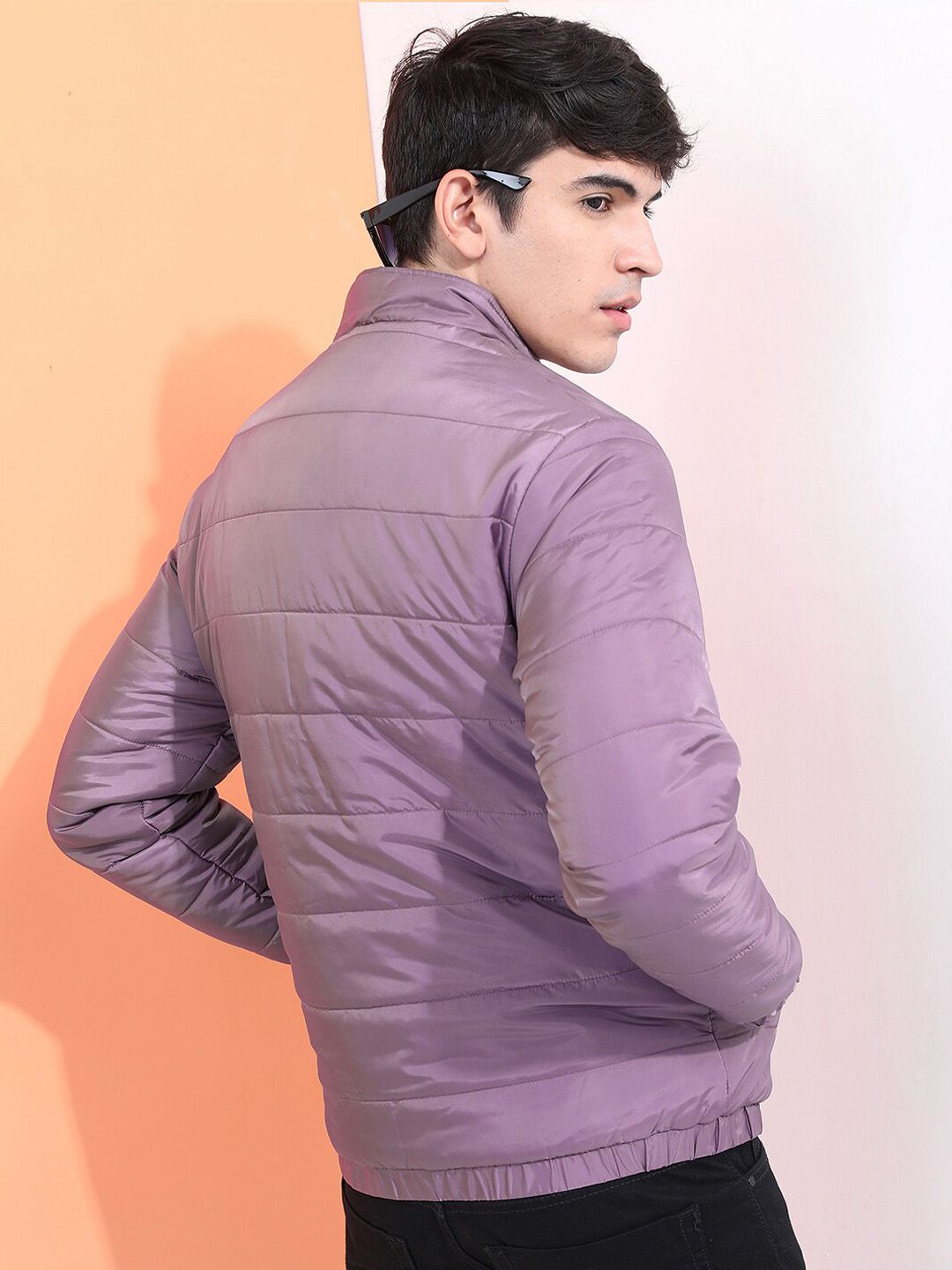 HIGHLANDER Men Purple Puffer Jacket