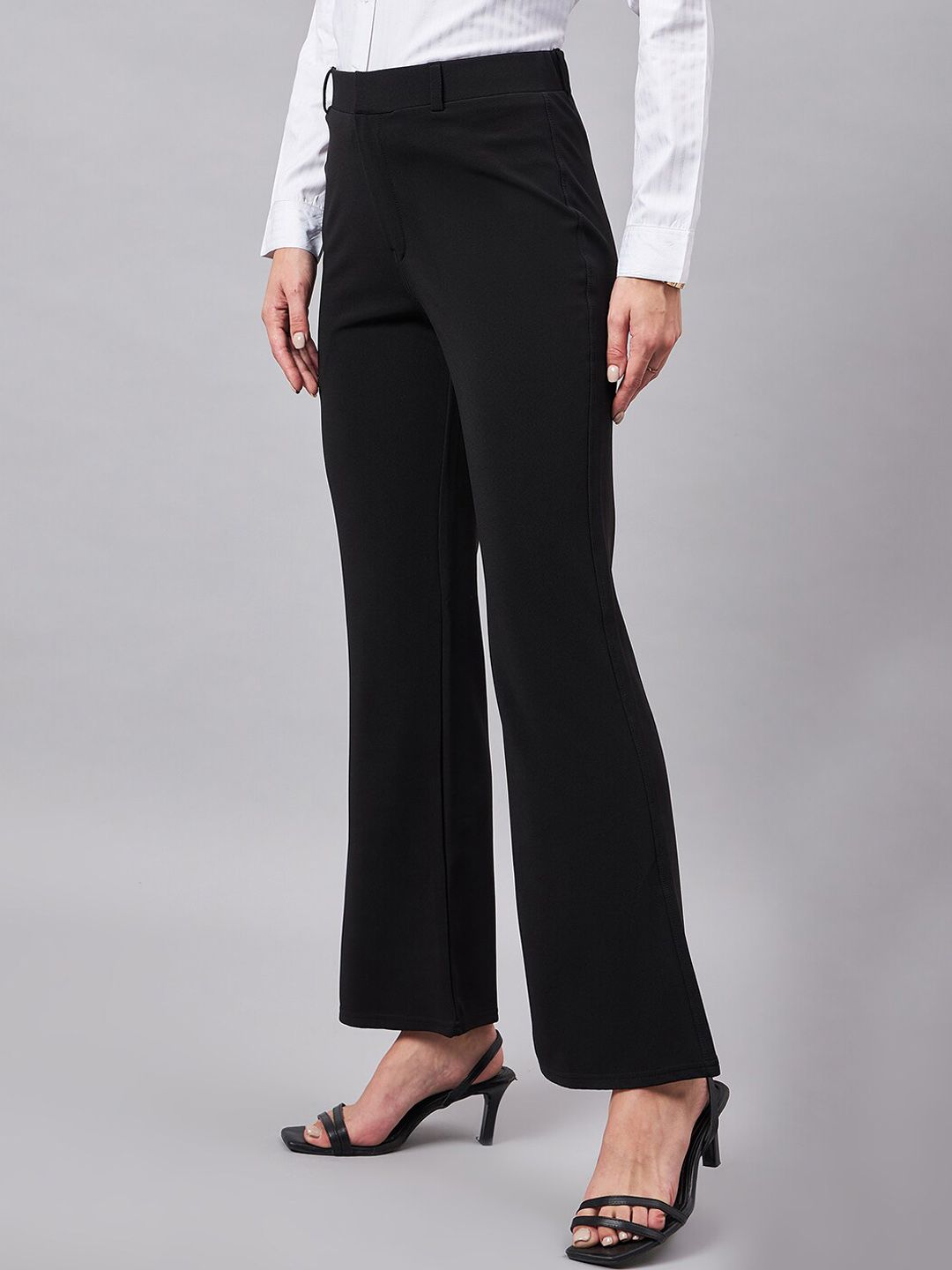 Style Quotient Women Smart Flared Bootcut Trousers