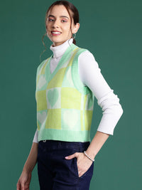 DressBerry Conversational Acrylic Sweater Vest