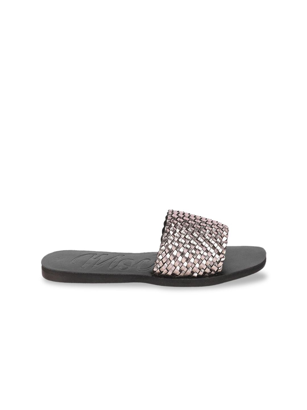 Mochi Women Embellished Open Toe Flats