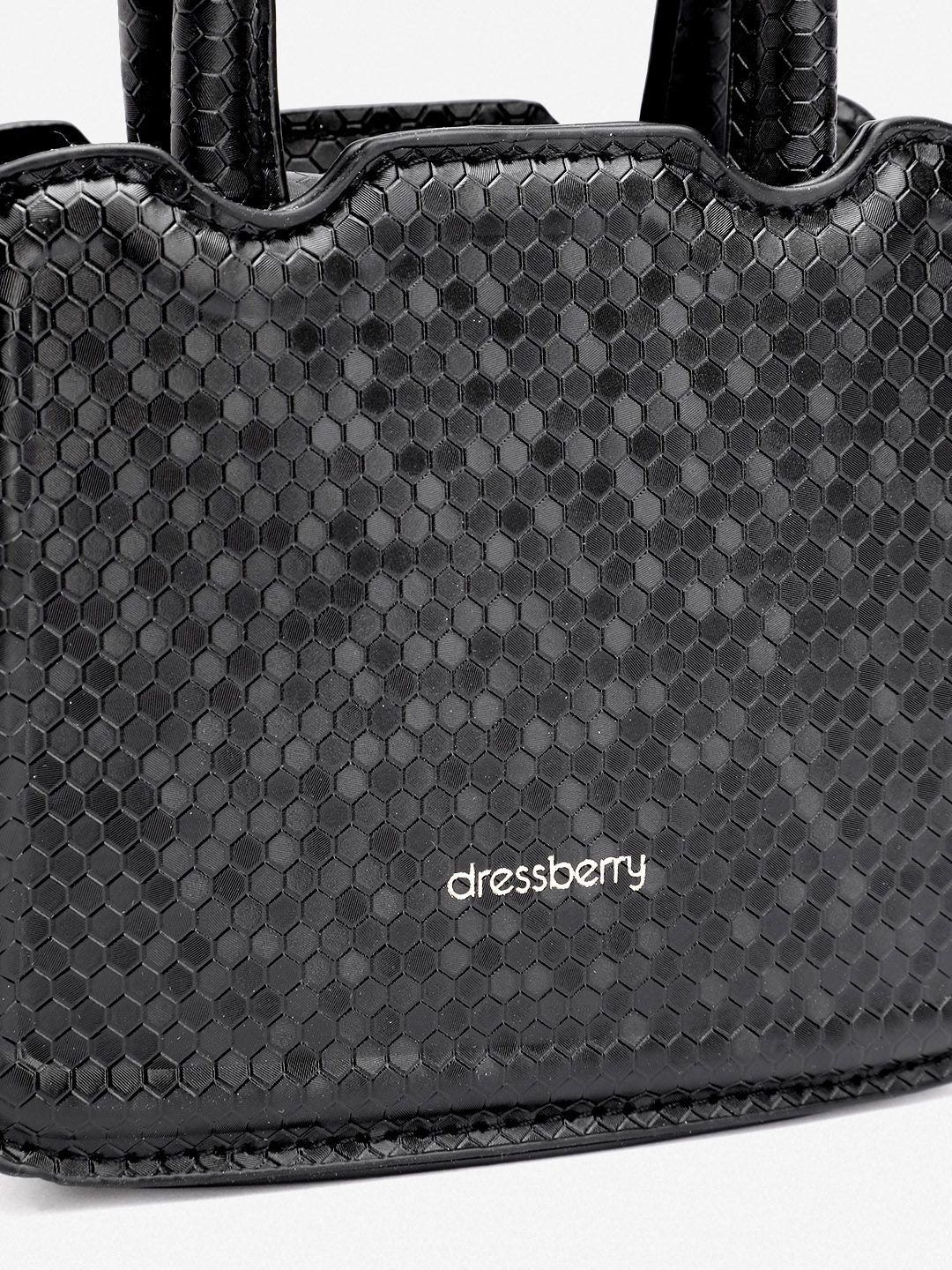 DressBerry Textured Structured Handheld Bag