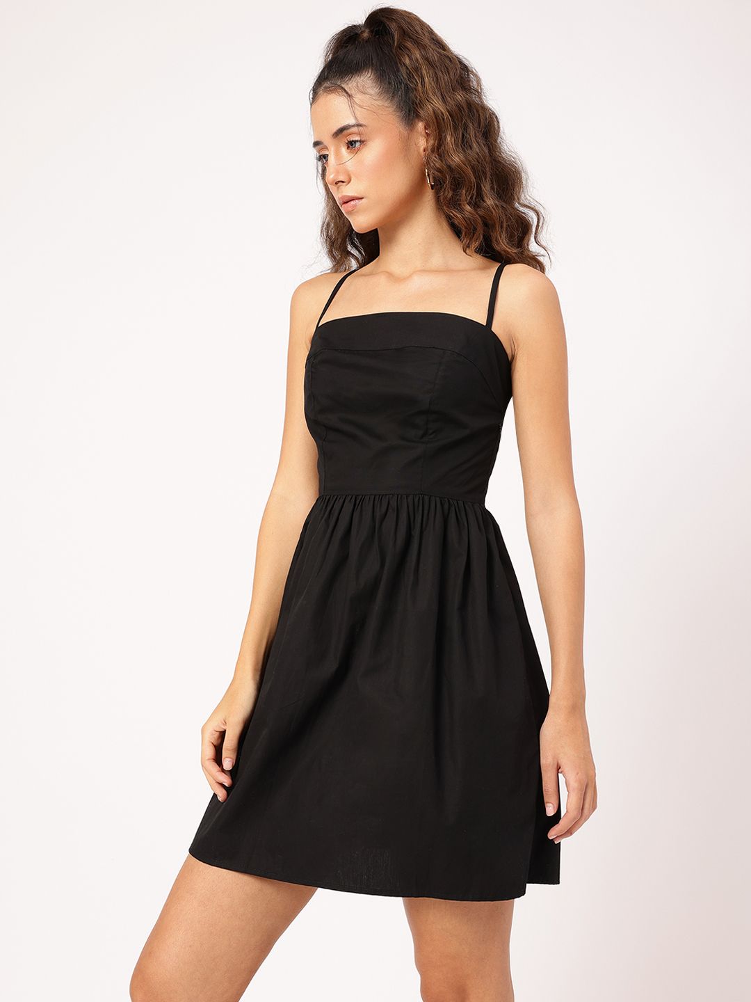 DressBerry Strappy Escape Smocked Back Dress