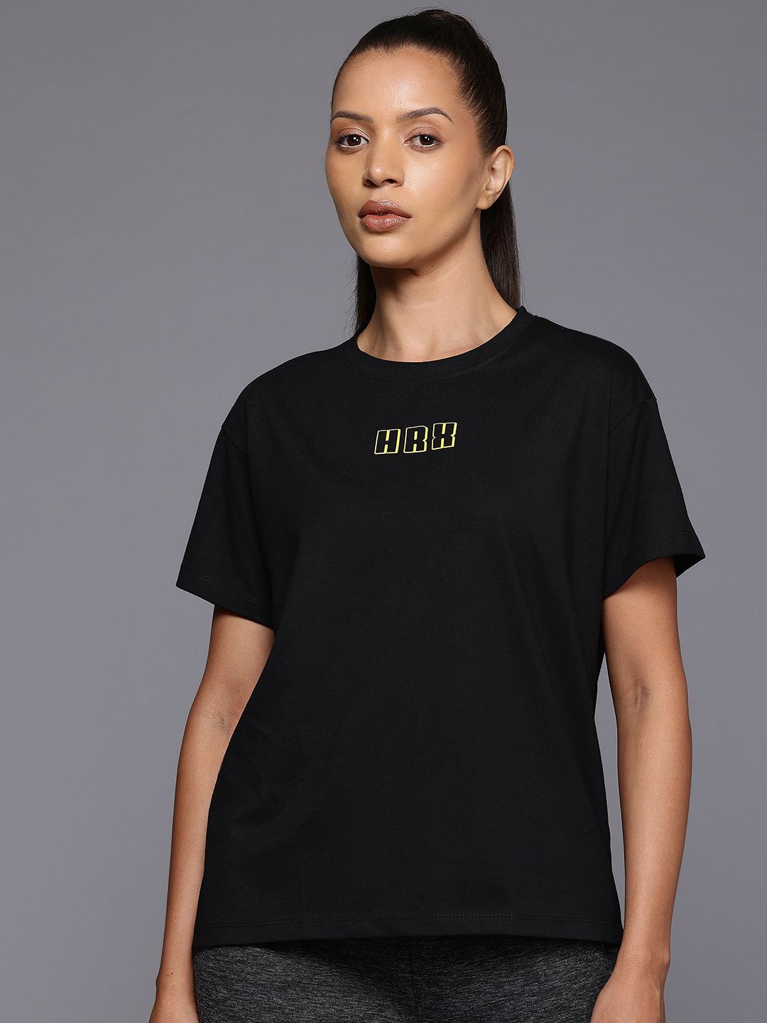 HRX by Hrithik Roshan Women Printed Relaxed Fit T-shirt