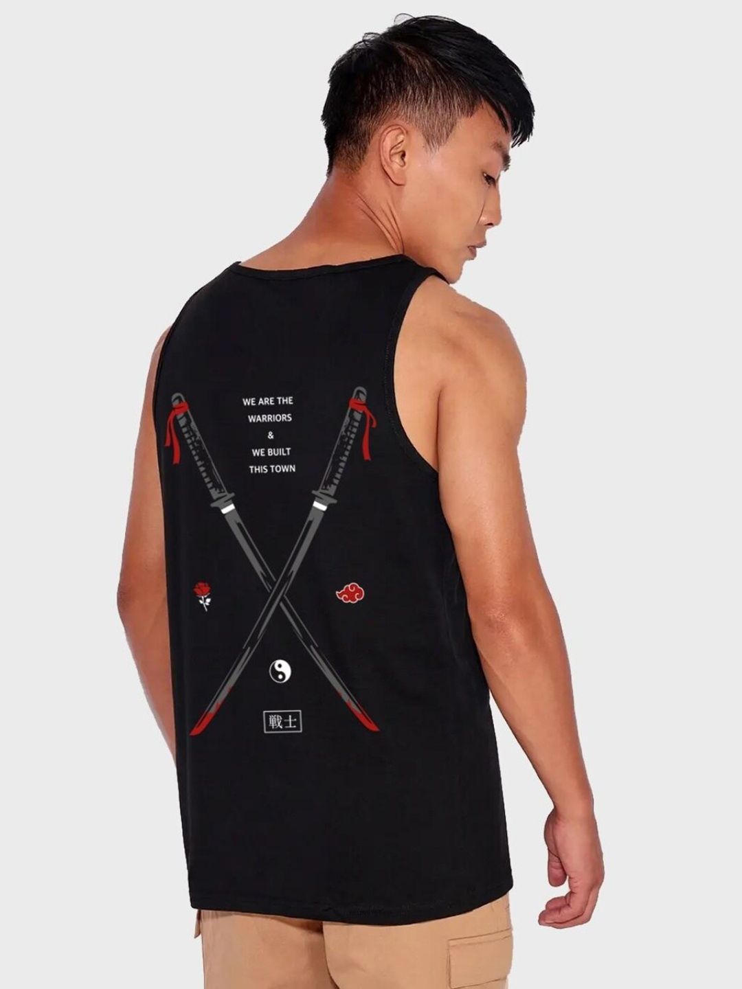 Bewakoof Graphic Printed Sleeveless Cotton T-shirt