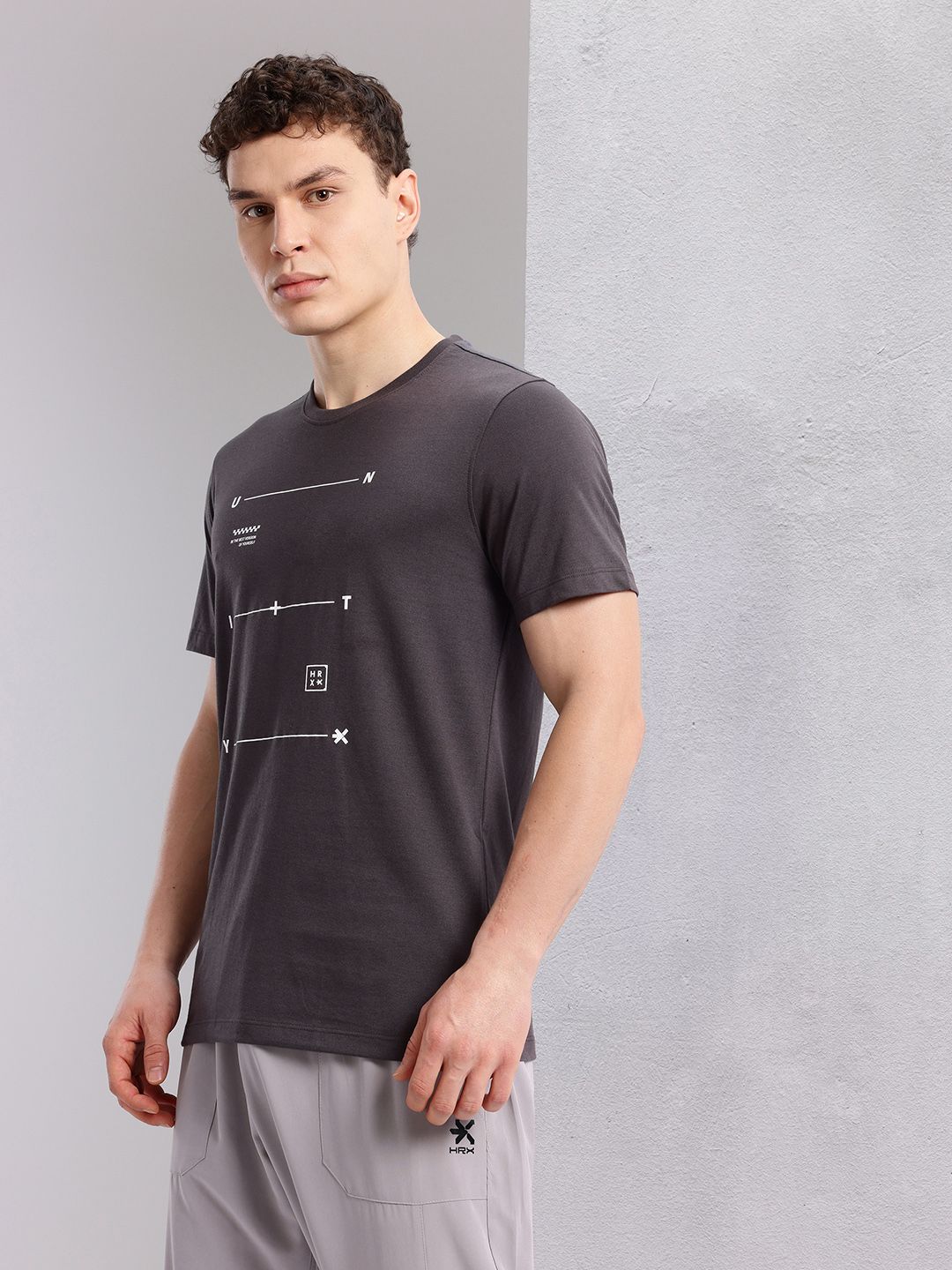 HRX by Hrithik Roshan Graphic Print Training T-shirt