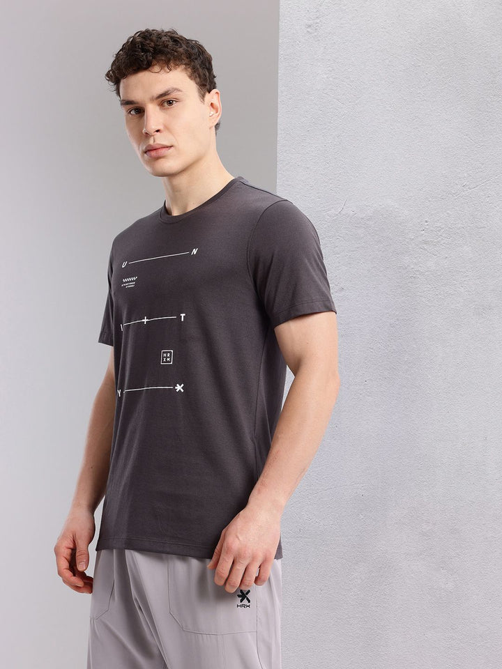 HRX by Hrithik Roshan Graphic Print Training T-shirt