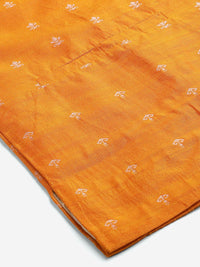 SOJANYA Men Orange & Off-White Woven Design Kurta with Pyjama & Nehru Jacket