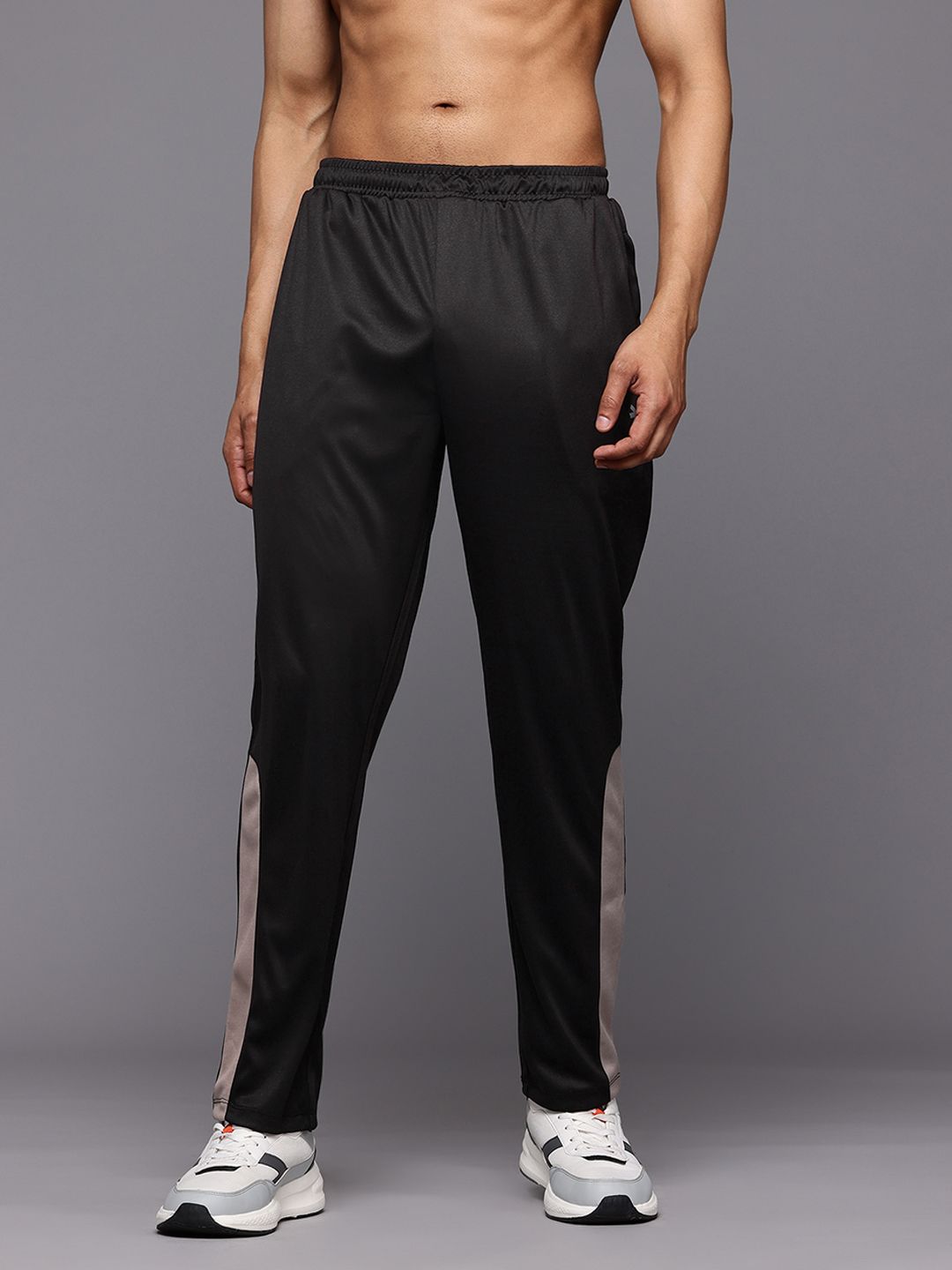 HRX by Hrithik Roshan Men Printed Detail Regular Fit Rapid-Dry Running Track Pants