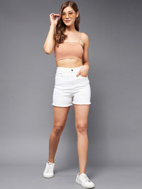 Miss Chase Women High-Rise Denim Shorts