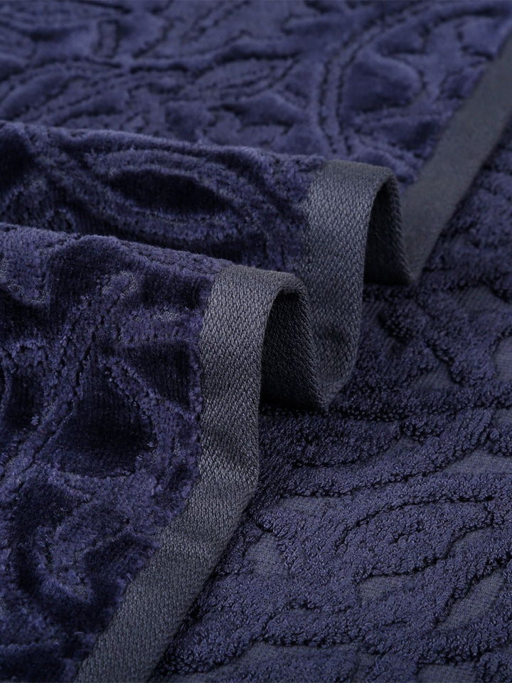 MYTRIDENT Blue Cotton 600 GSM Bath Towel