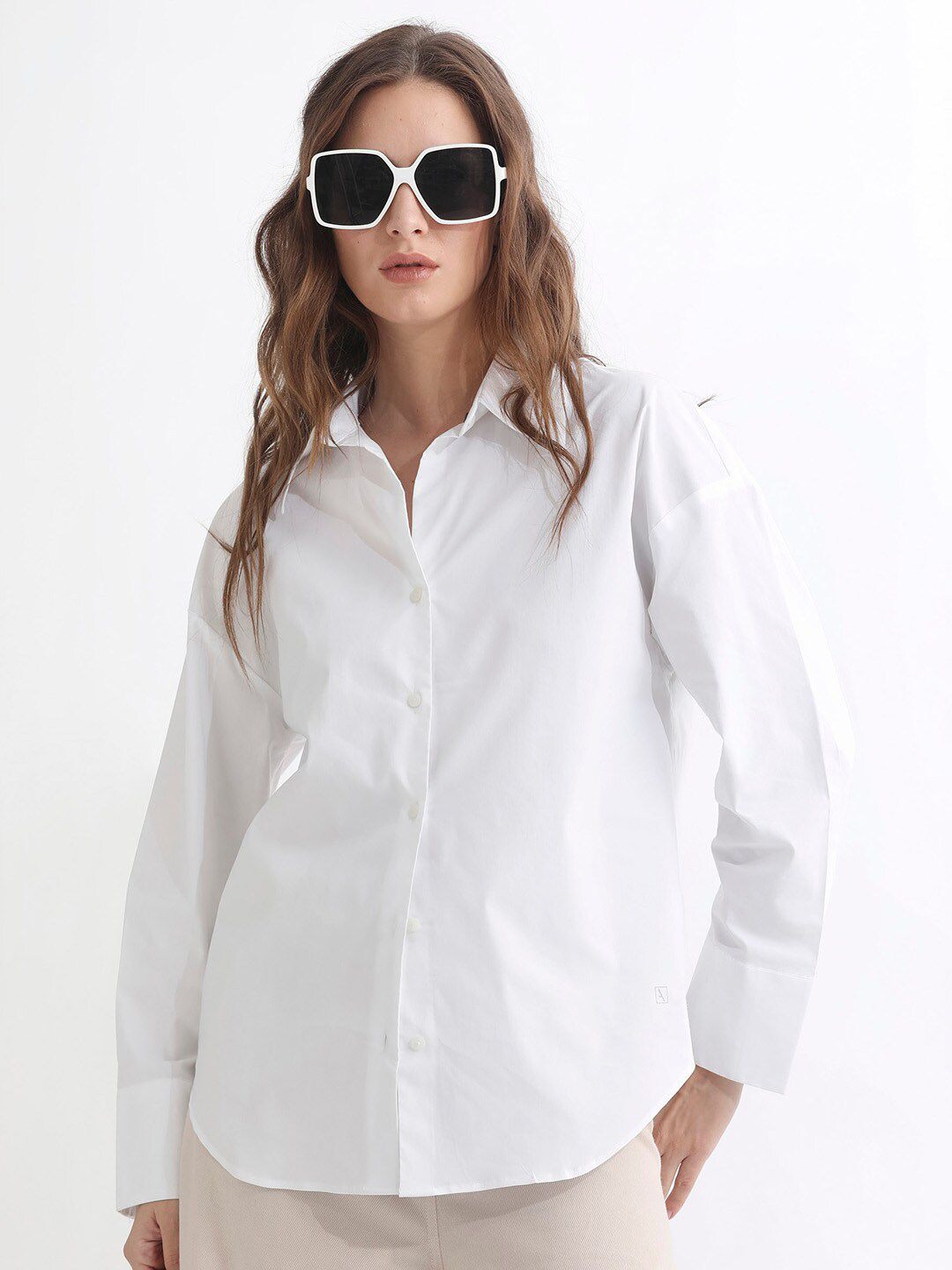 RAREISM Slim Fit Opaque Cotton Casual Shirt