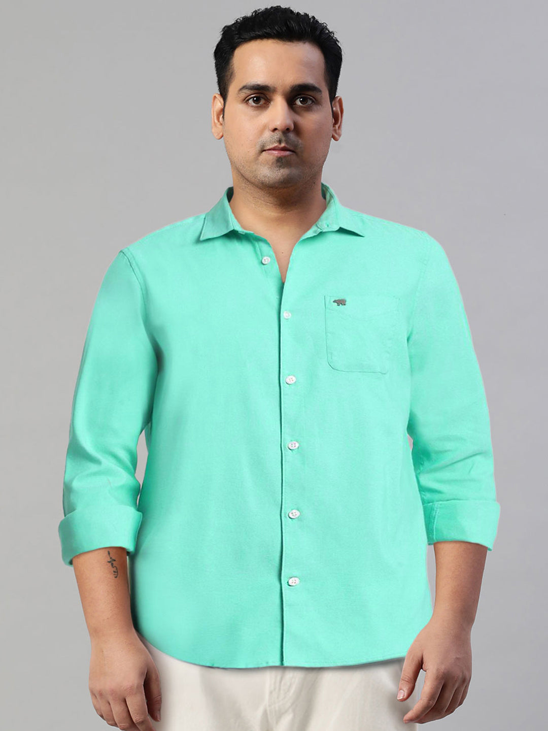 THE BEAR HOUSE Men Slim Fit Opaque Casual Shirt