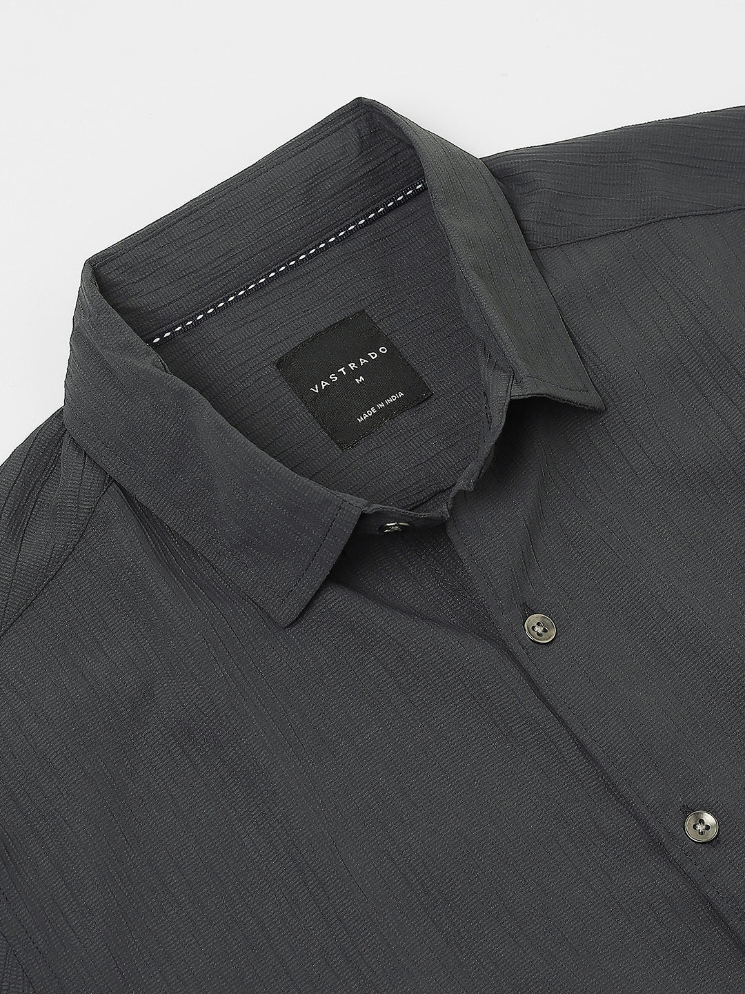 VASTRADO Men Classic Slim Fit Opaque Striped Casual Shirt