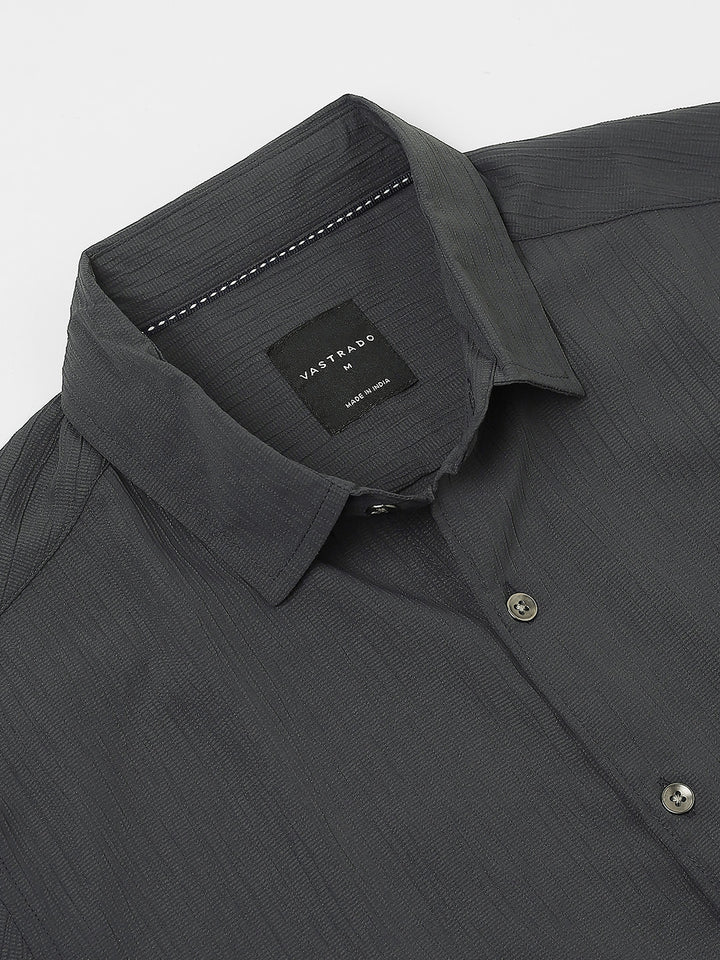 VASTRADO Men Classic Slim Fit Opaque Striped Casual Shirt