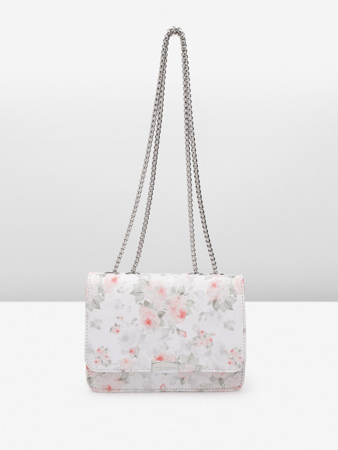 Lino Perros Floral Printed Structured Sling Bag