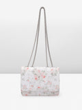 Lino Perros Floral Printed Structured Sling Bag