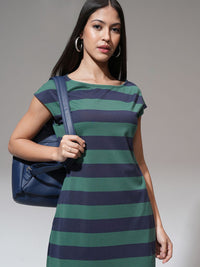 Tokyo Talkies Women Striped T-shirt Mini Dress