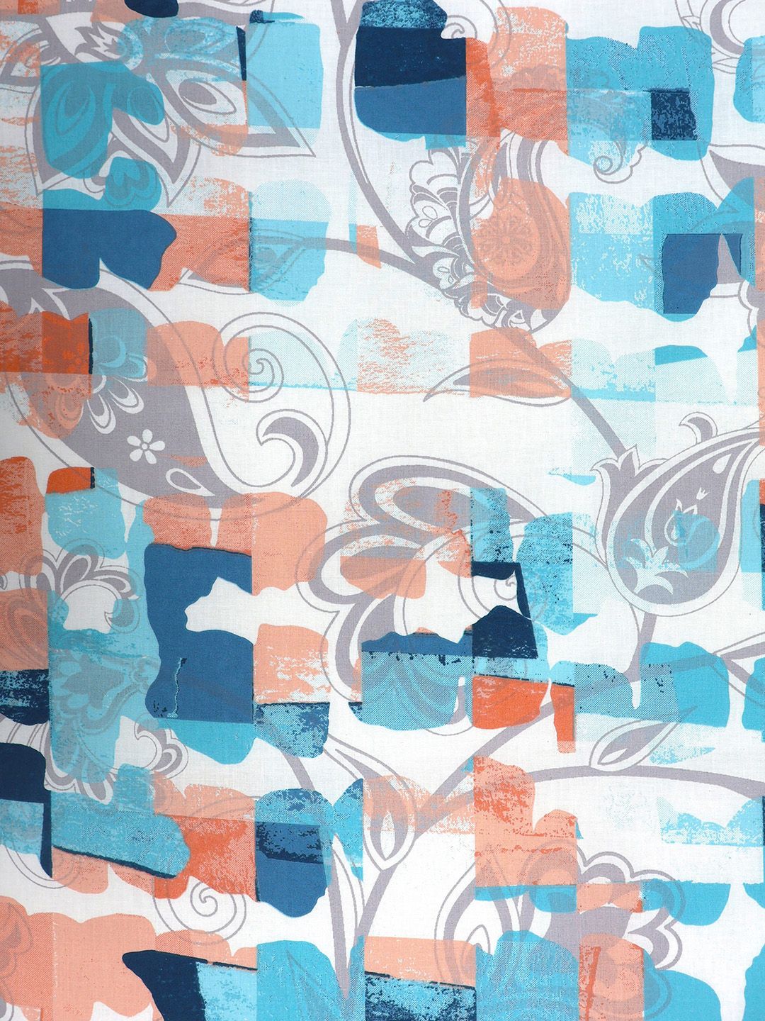 Bombay Dyeing Allure 144 TC 100% Cotton Teal Blue Double King Duvet Cover