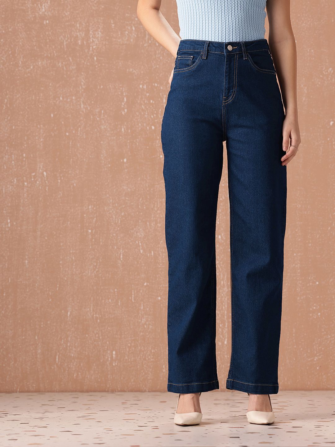 all about you Women Straight Fit High-Rise Stretchable Jeans