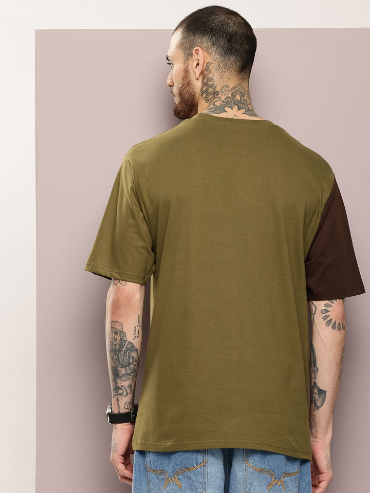 DILLINGER Men Typography Printed Embossed Oversized T-shirt
