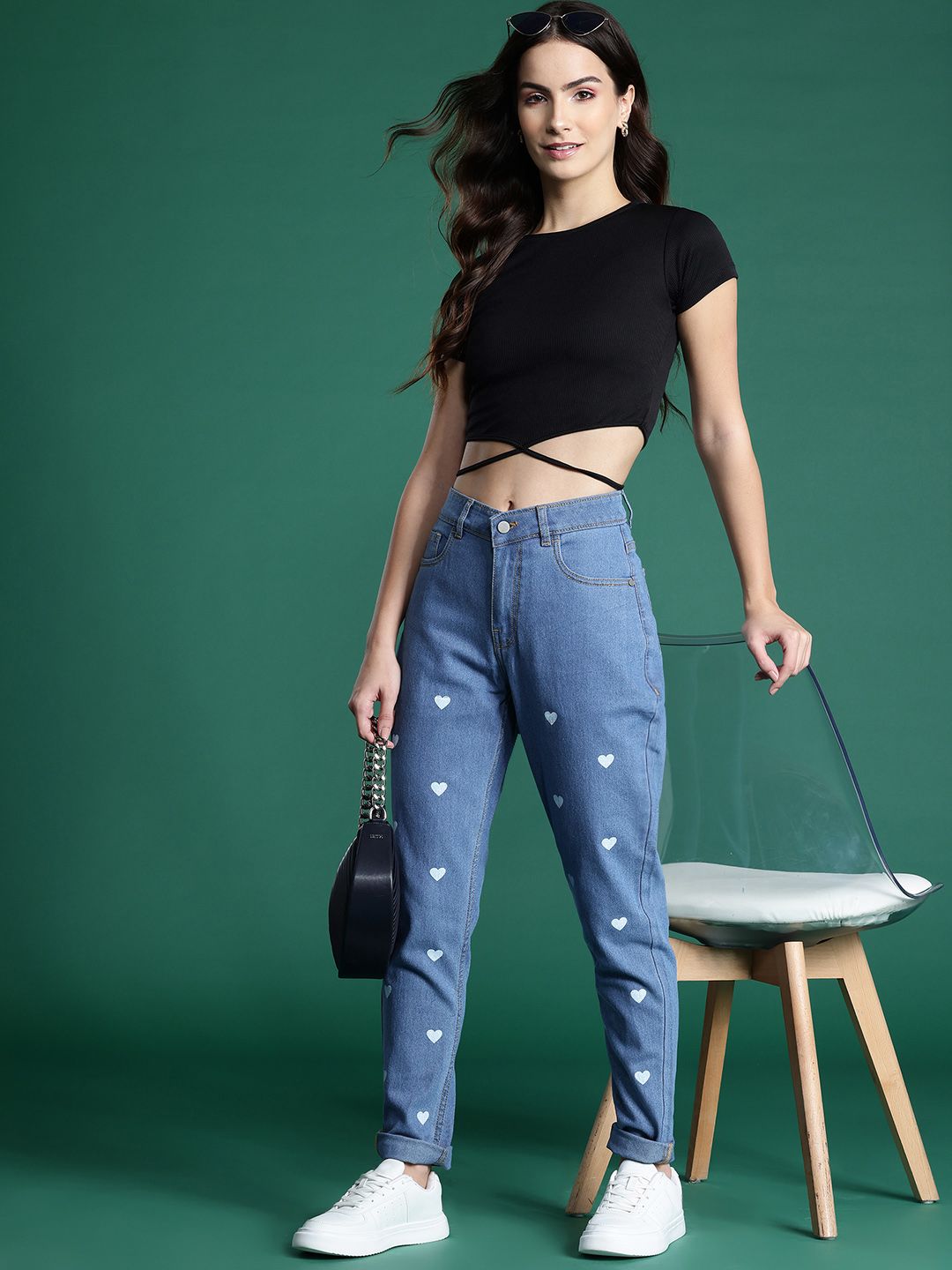 DressBerry Women Printed Stretchable Jeans