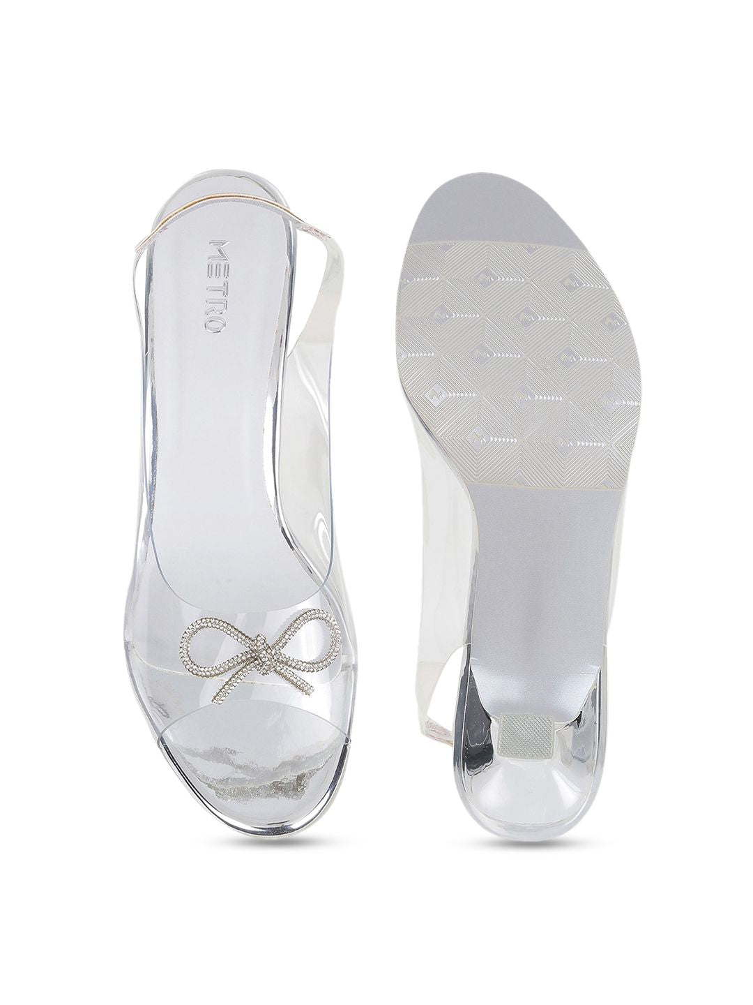 Metro Bows Detail Stiletto Peep Toes