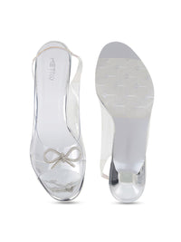 Metro Bows Detail Stiletto Peep Toes