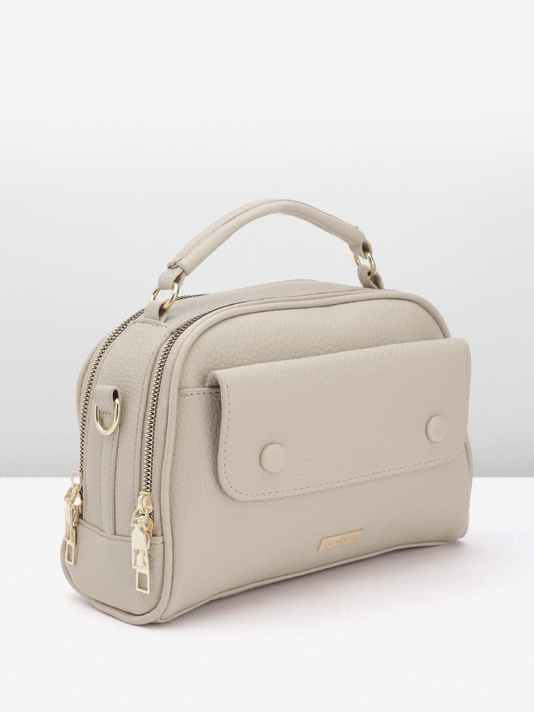 DressBerry Textured Structured Handheld Bag