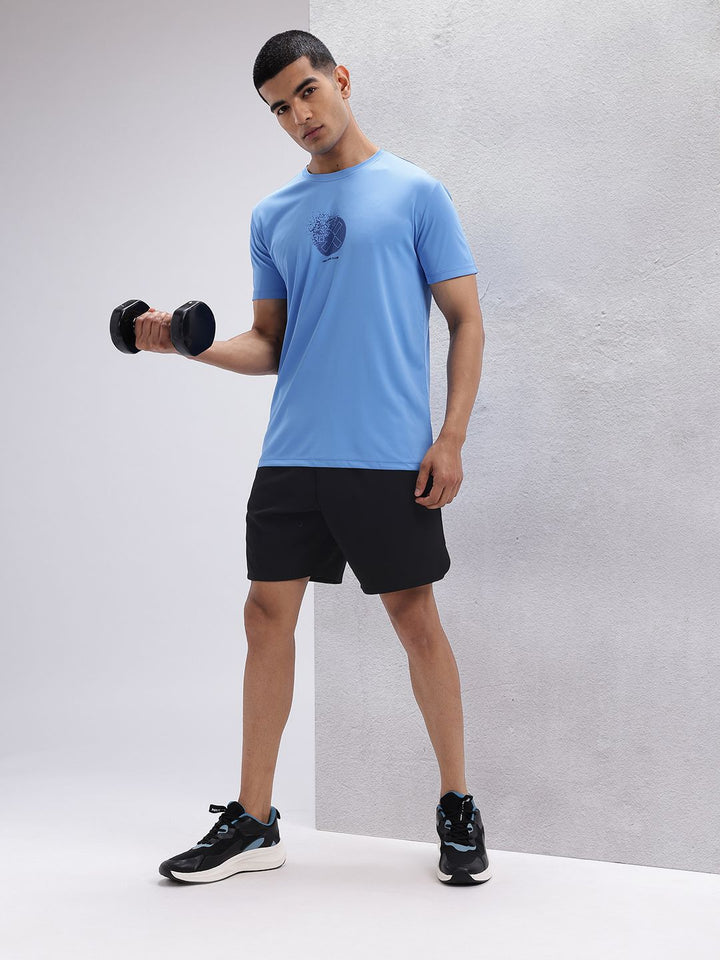 HRX by Hrithik Roshan Men Brand Logo Print Detail Mid-Rise Training Shorts